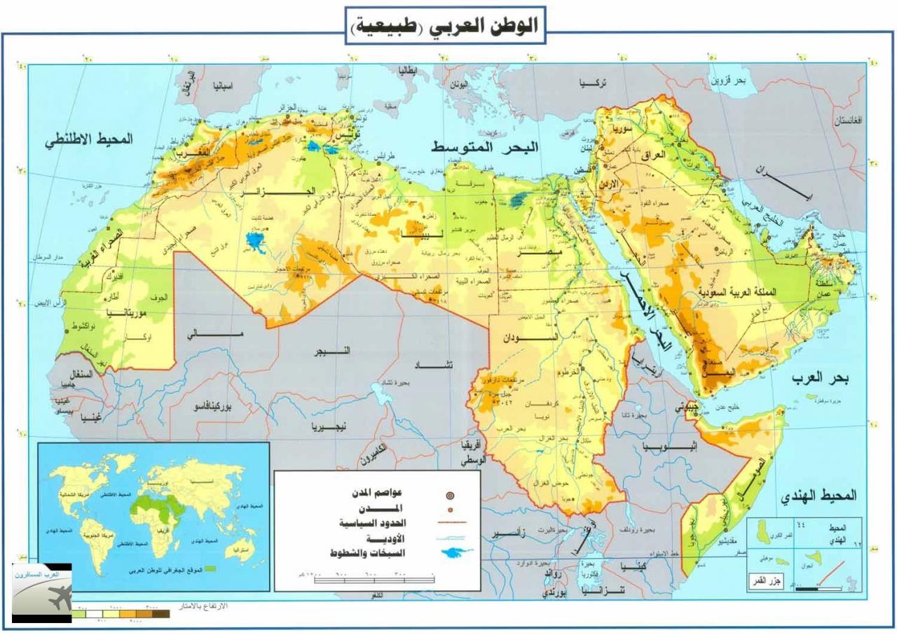 خريطه العالم العربي- صور لخريطة العالم العربي 6926 3