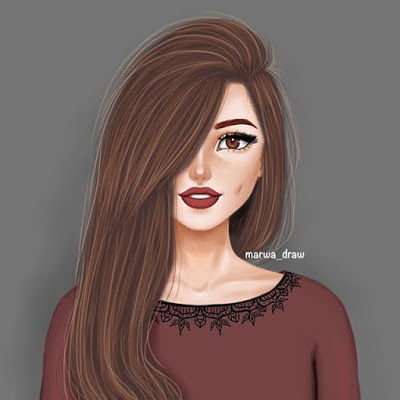 بنات كيوت رسم - صوره بنوته مرسومه جميله 2828 11