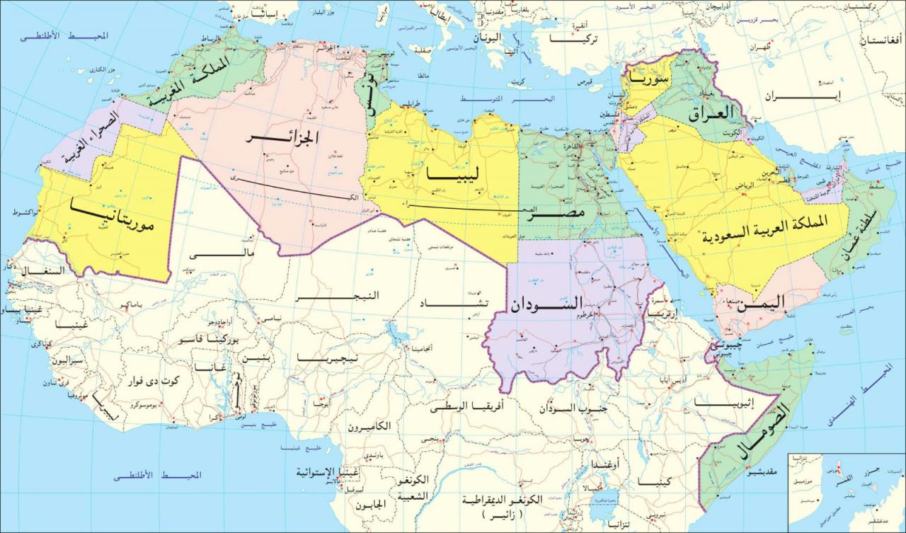 خريطه العالم العربي- صور لخريطة العالم العربي 6926 6